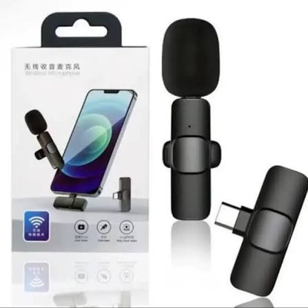 K8 Universal Plug Type-C Wireless Microphone with Mini Cable for Phone/Mobile Devices