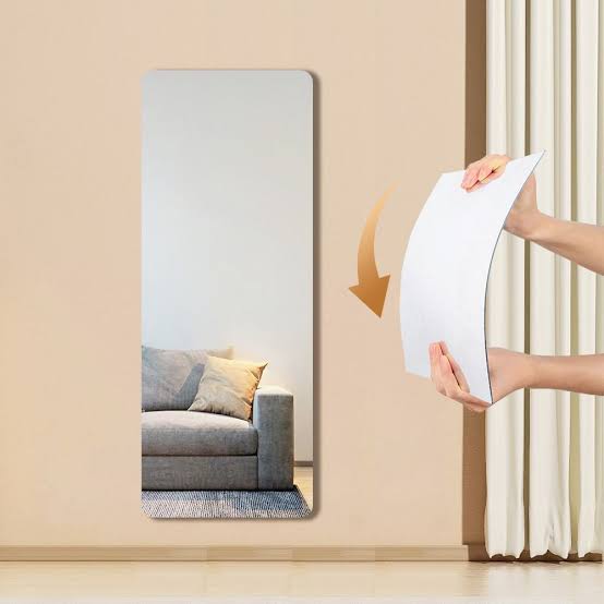 Unbreakable Mirror for Home Decor with Self Adhesive Double Tape