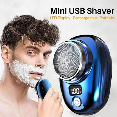 Rechargeable Mini Shaving Machine, Portable Mini Electric Shaver And Razor - Men
