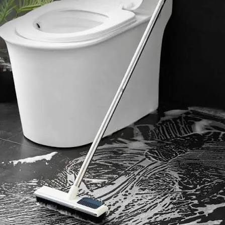 2 in 1 Bathroom Tiles Window Floor Cleaning Brush with 120° Rotatable Head, Multipurpose Bathroom Floor Cleaning Brush,Floor Brush Scrubber with Long Handle