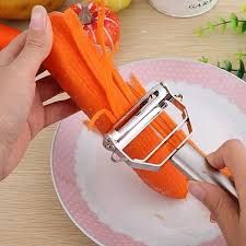 Stainless Steel Julienne Peeler Vegetable Peeler Double Planning Grater Kitchen Accessories