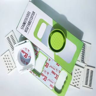 5 in 1 Vegetable Cutter and Slicer – Multifunctional Stainless Steel Slicer for Quick & Easy Food