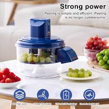 Electric Grape Peeler Machine (Rechargeable Garlic Peeler Skin Remover) Effortless Peeling for Garlic, Grape, Veggie – Time-Saving Tool for Home & Commercial Kitchens