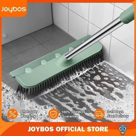 2 in 1 Bathroom Tiles Window Floor Cleaning Brush with 120° Rotatable Head, Multipurpose Bathroom Floor Cleaning Brush,Floor Brush Scrubber with Long Handle