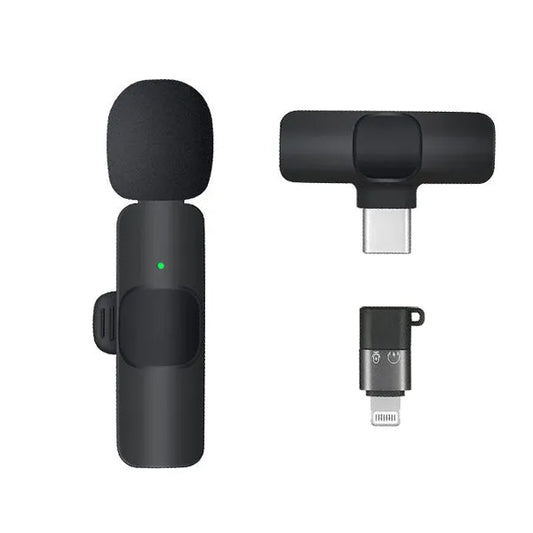 K8 Universal Plug Type-C Wireless Microphone with Mini Cable for Phone/Mobile Devices